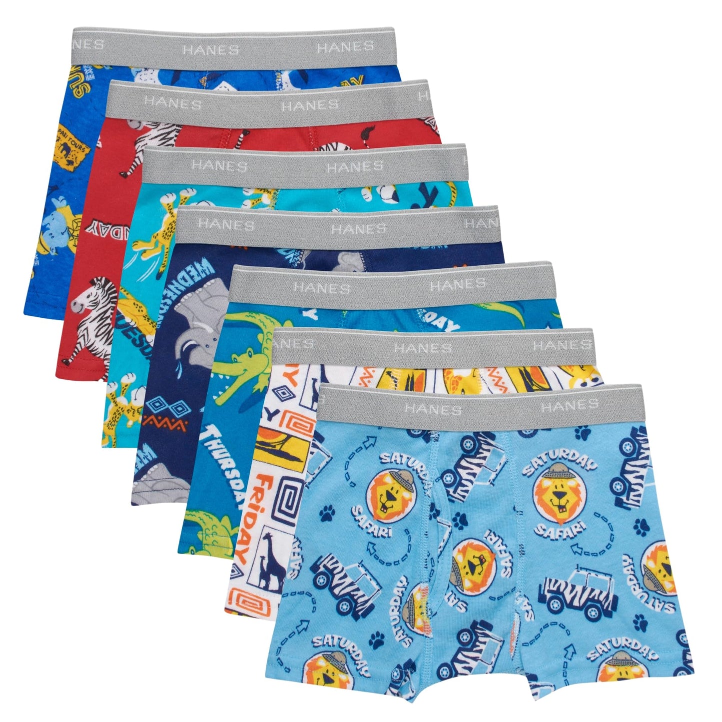 Hanes Boys' and Toddler Comfort Flex and ComfortSoft Boxer Briefs, Multipack