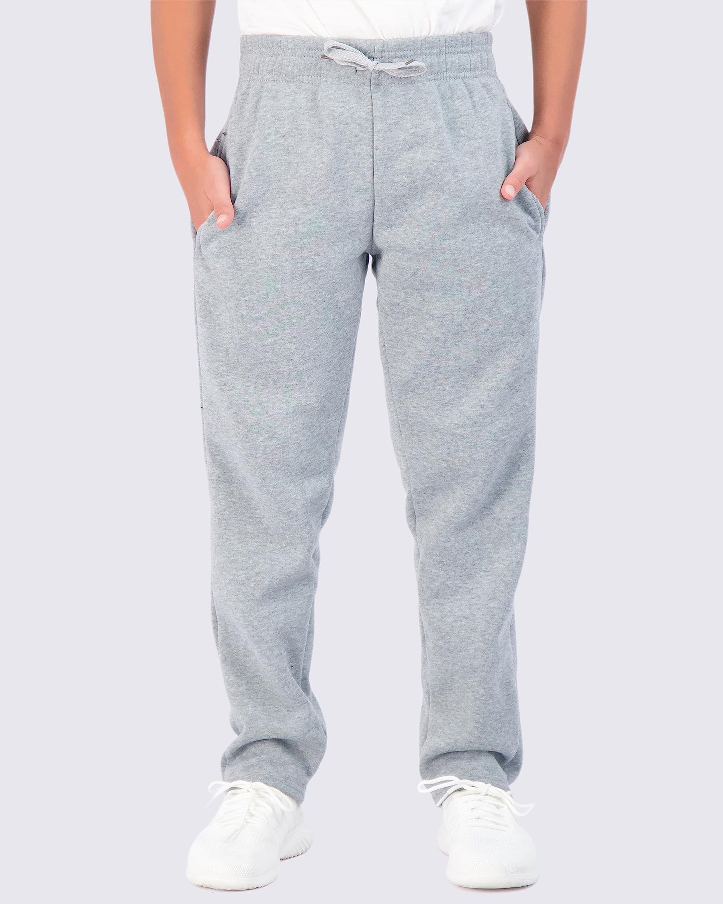 Real Essentials 3 Pack: Boys' Tech Fleece Open Bottom Sweatpants with Pockets