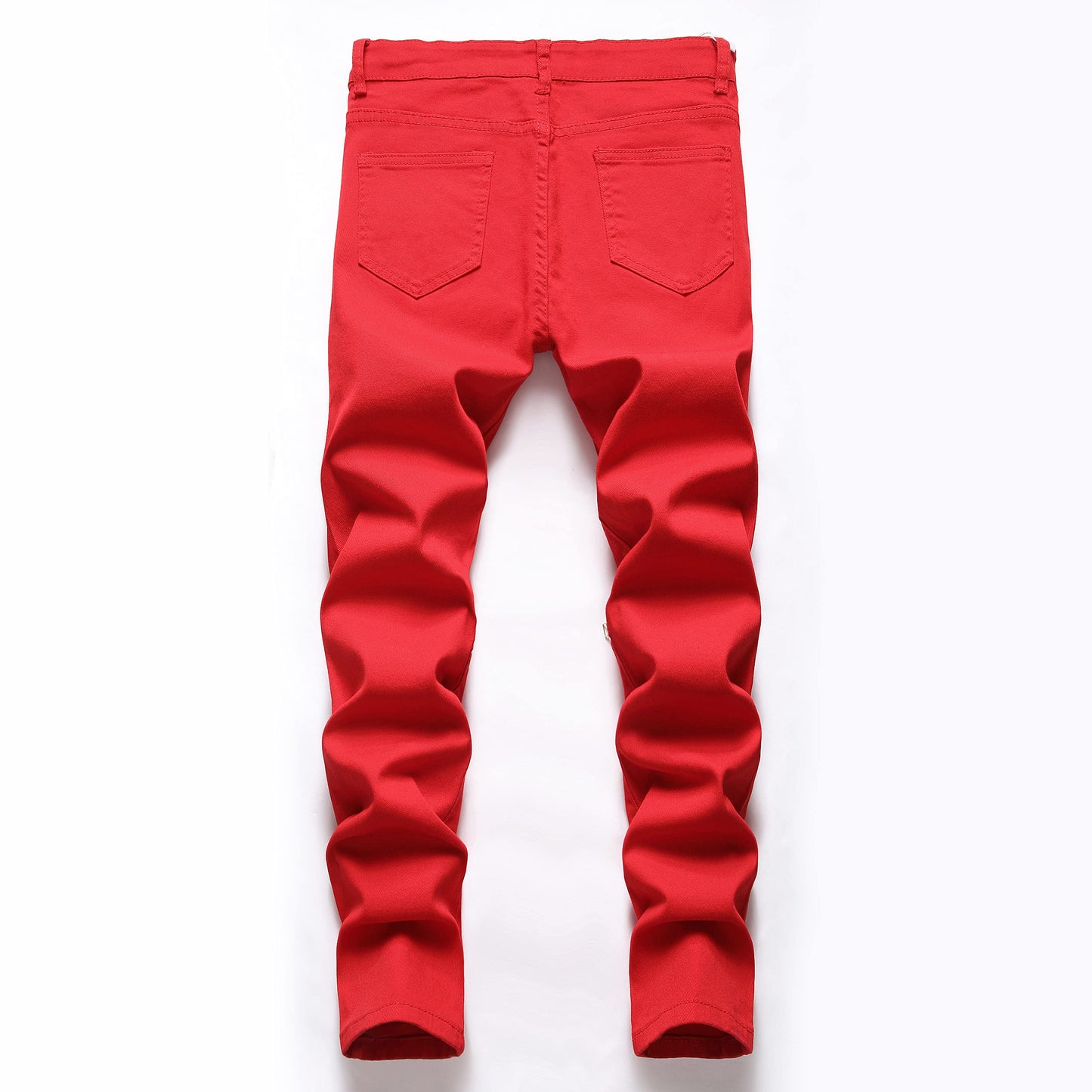 FREDD MARSHALL Boy's Slim Fit Skinny Ripped Distressed Zipper Jeans Pants with Holes