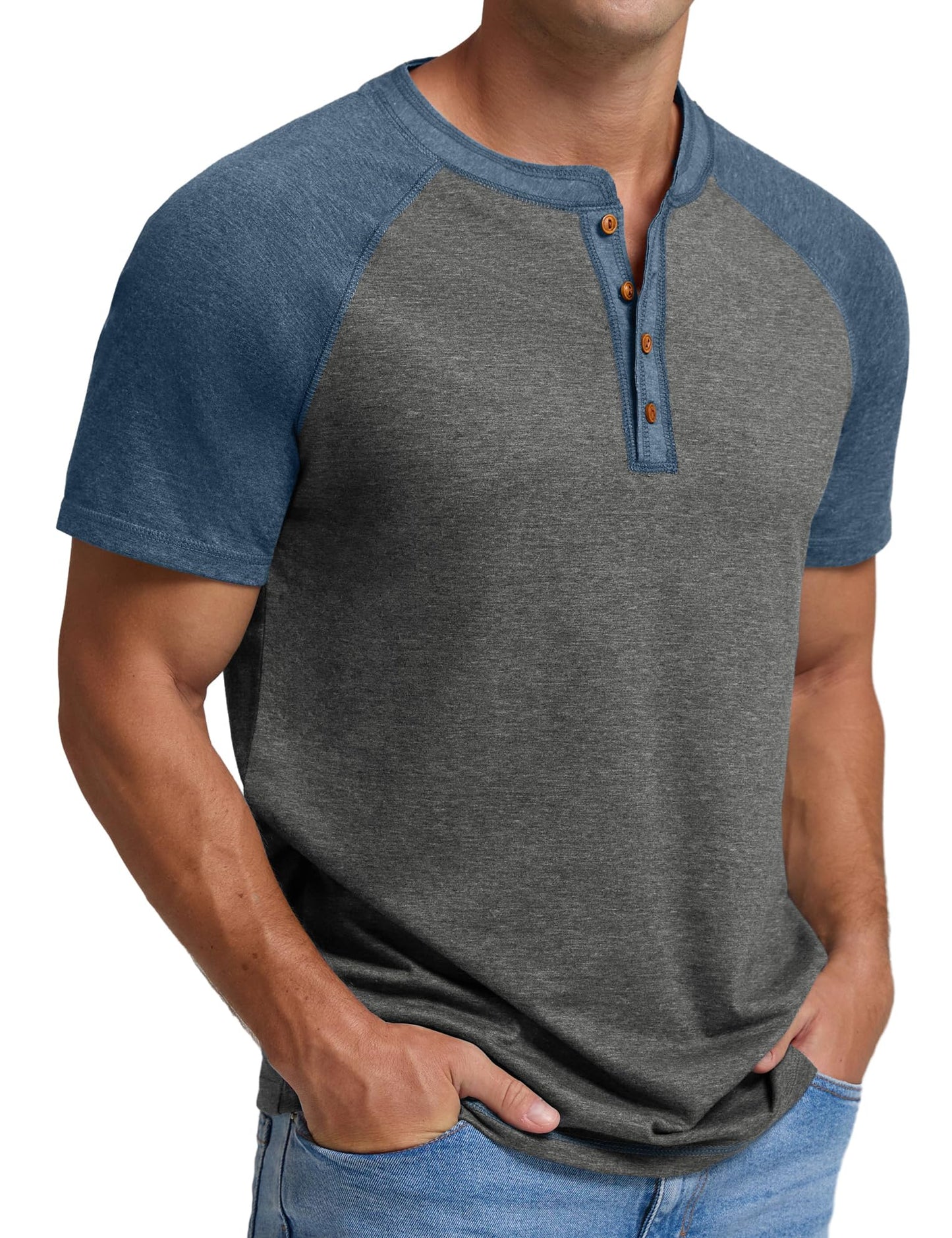 Sailwind Mens Henley Long/Short Sleeve T-Shirt Cotton Casual Shirt