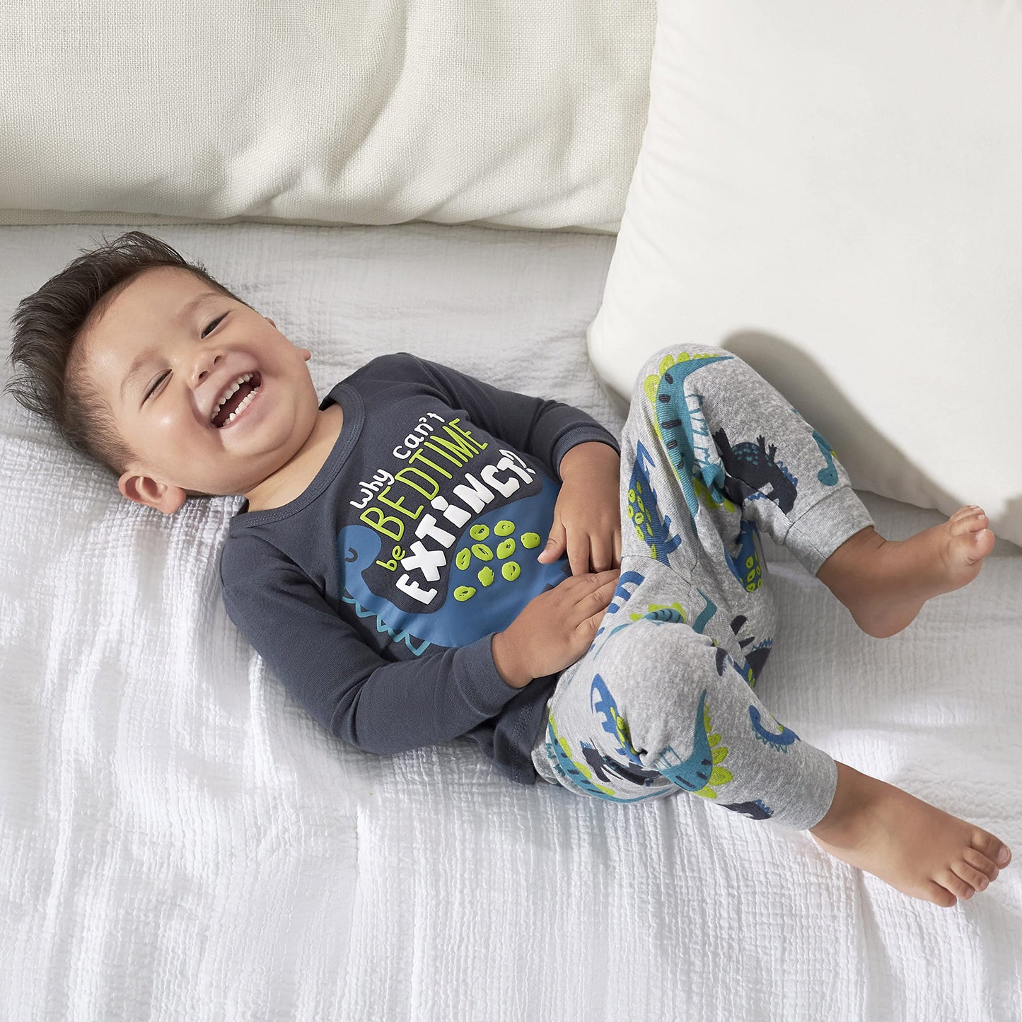 Gerber Baby Boys' Toddler Snug Fit 4-Piece Pajama Set